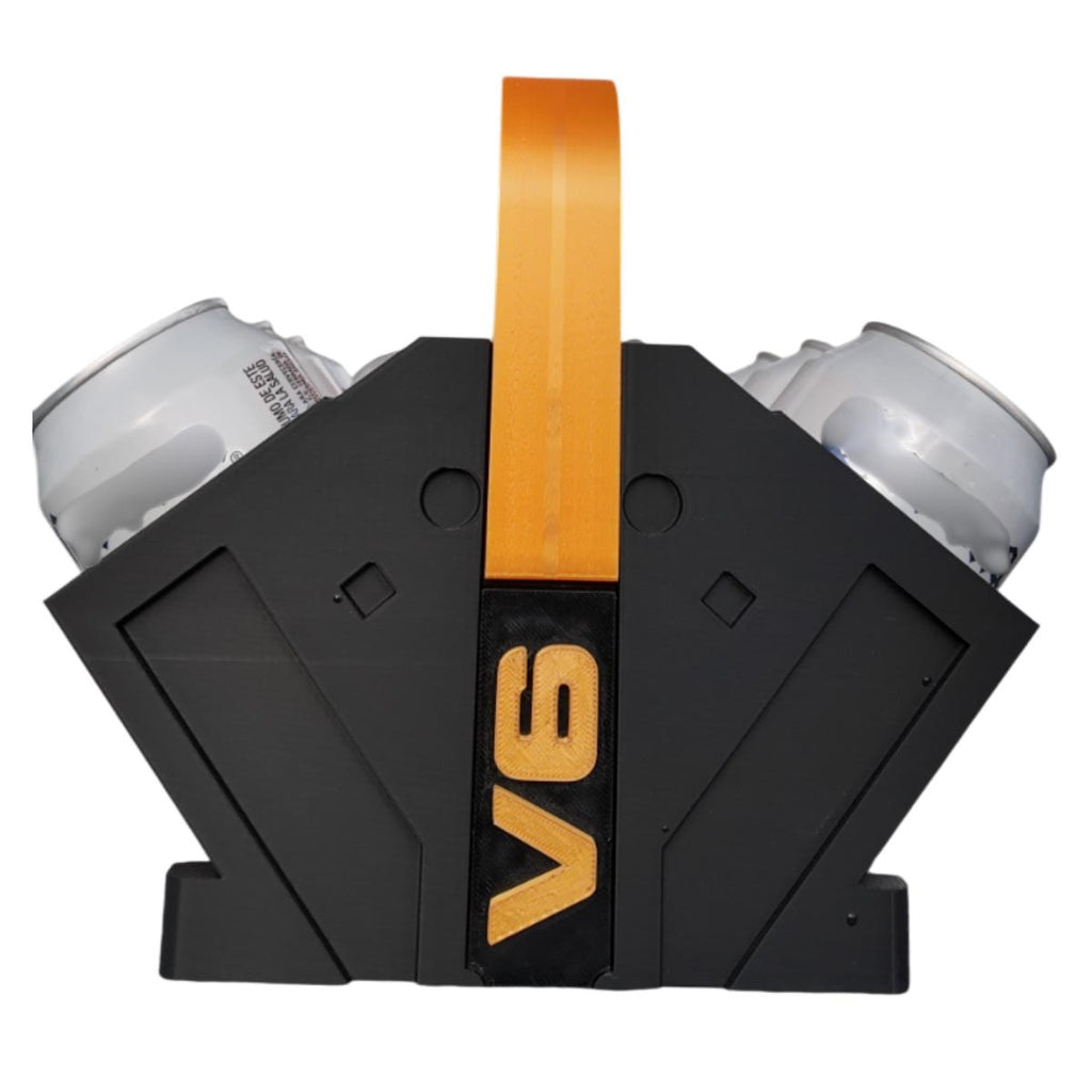 Hielera V6, Portalatas de bebidas, Insiparada en Motor V6