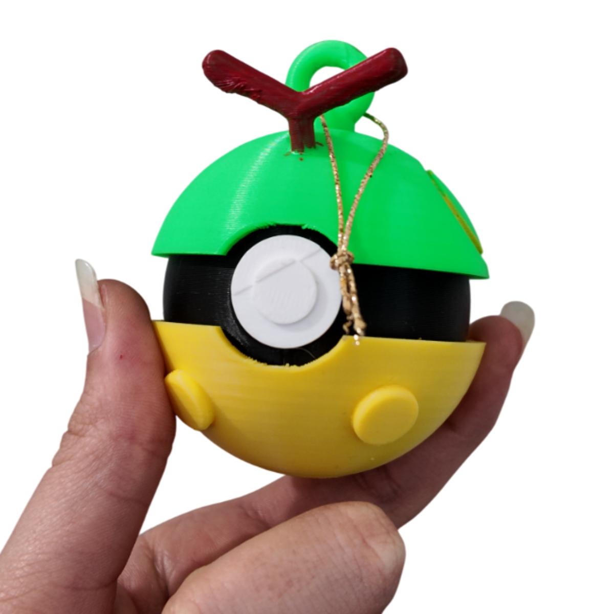 Esferas Pokemón, Pikachu, Cartepie, Decoración Navideña