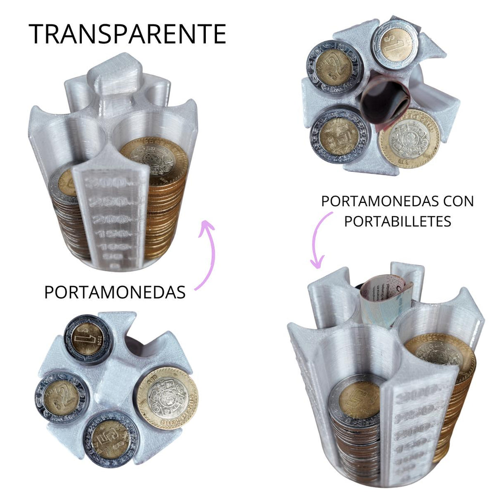 Porta monedas, Organizador para auto, porta monedas con contador