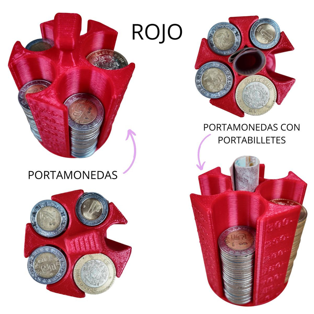 Porta monedas, Organizador para auto, porta monedas con contador