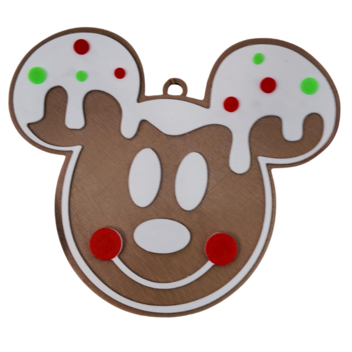 Esfera Galleta navideña, Galleta Mouse, Decoración Navideña