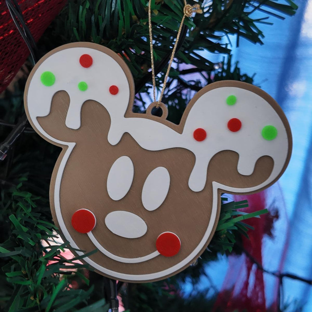 Esfera Galleta navideña, Galleta Mouse, Decoración Navideña
