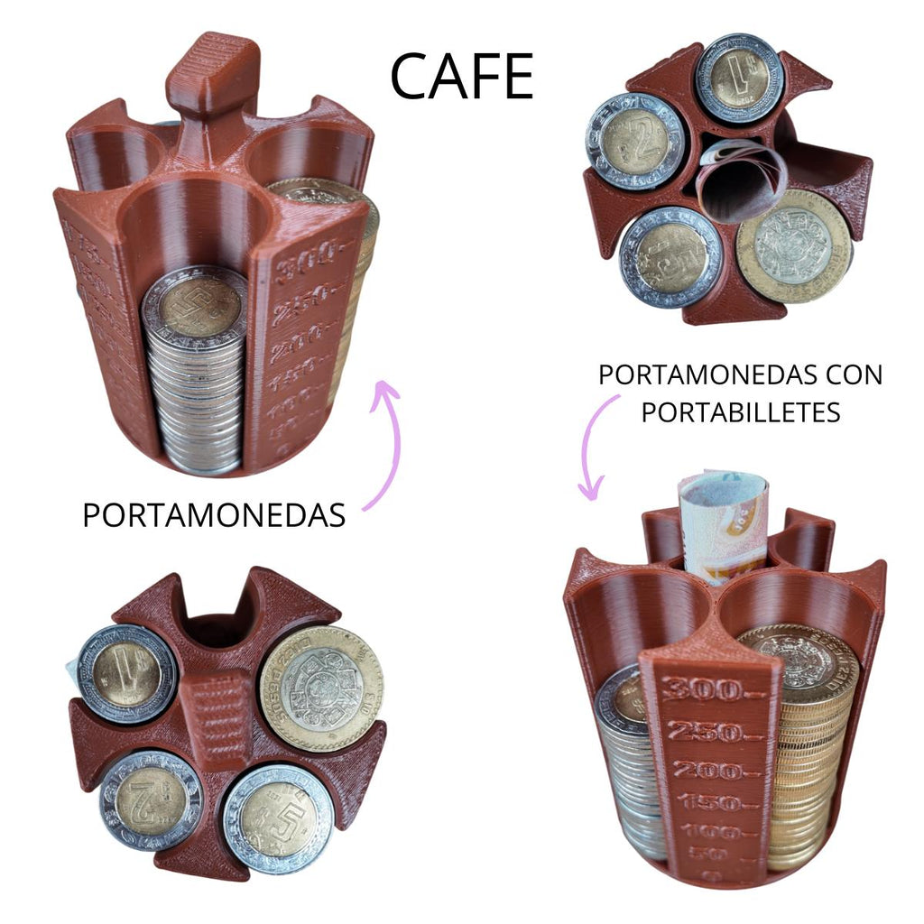 Porta monedas, Organizador para auto, porta monedas con contador